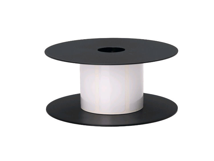 The Brother BMSLT21BNK features 1in x 2in white thermal transfer vinyl labels designed for durability and sharp print quality using BMSLPR03xx Ink Ribbons. Each roll contains 250 high-performance labels with a 3 mil thickness, ideal for long-term applications with an expected lifespan of over 5 years. The labels ship on a 5-inch outer diameter roll with a 1-inch core, making them compatible with a wide range of industrial printers.