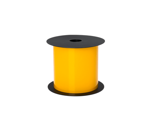 Étiquette réfléchissante en vinyle pour sol Brother 4 po, jaune, rouleau de 75 pi