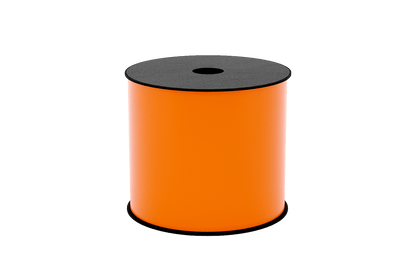 Étiquettes TT en vinyle orange Brother BMSLT406HP 4 pouces, rouleau de 150 pieds
