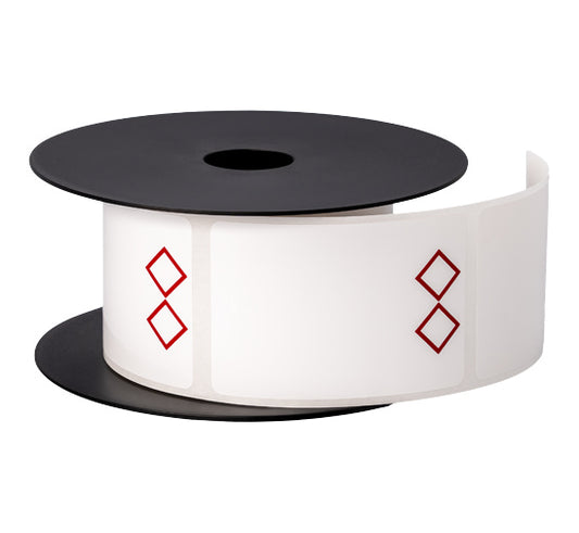 Étiquette pré-imprimée Brother 4 po x 6 po GHS pour conteneur secondaire, blanche, 1 rouleau