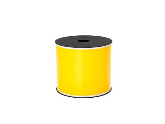 The Brother BMSLTMIL401 is a 4-inch wide thermal transfer continuous vinyl label in high-visibility yellow, designed to meet MIL-STD-129 labeling standards. Compatible with BMSLPR03xx ink ribbons, this industrial-grade label roll measures 150 feet long on a 5-inch outer diameter and 1-inch core. Ideal for high-resolution, durable barcode and inventory labeling.