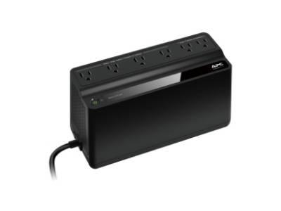 The APC BACK-UPS BN450M-CA delivers reliable battery backup and surge protection for home and office environments. With 450VA/255W capacity, six total outlets (four battery backup and two surge-only), and USB connectivity, it ensures uninterrupted power and equipment safety. Its compact black enclosure fits easily into tight spaces and offers trusted APC quality with a 3-year warranty.