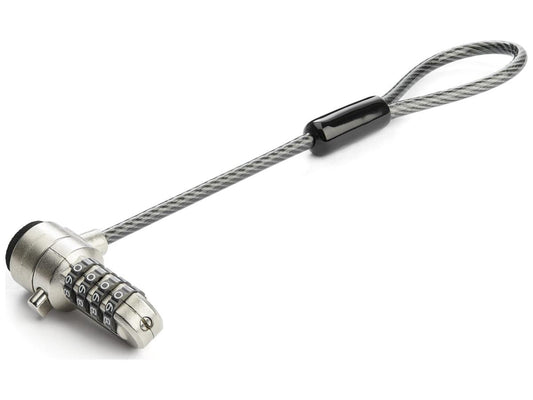 Create a stronger anti-theft solution using the STARTECH Laptop Cable Lock Expansion Loop. Designed to enhance existing security setups, this device adds a universal attachment to cable locks for a broader defense against device theft. Features include a durable 6-inch vinyl-coated steel cable, zinc alloy body, and K-slot compatibility for laptops, monitors, and docking stations.