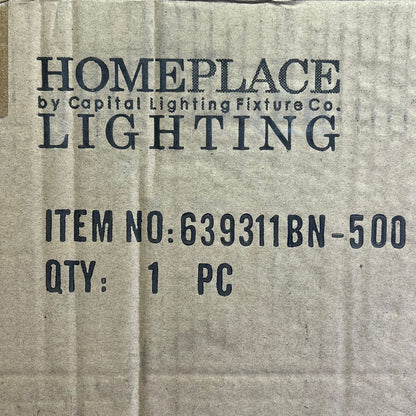 HOME PLACE  Modern Carter Sconce Lighting Fixture  Brushed Nickel 639311BN-500