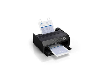 The EPSON LQ-590II Impact Dot Matrix Printer offers reliable high-speed printing with crisp monochrome output. With support for multiple paper types and advanced connectivity via USB 2.0 and bidirectional parallel interface, it delivers consistent performance. Built for durability with 25,000 POH MTBF, this multi-functional device suits industrial, office, and logistical environments.