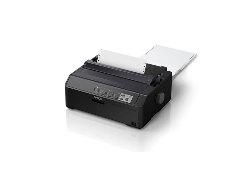 The EPSON LQ-590II Impact Dot Matrix Printer offers reliable high-speed printing with crisp monochrome output. With support for multiple paper types and advanced connectivity via USB 2.0 and bidirectional parallel interface, it delivers consistent performance. Built for durability with 25,000 POH MTBF, this multi-functional device suits industrial, office, and logistical environments.