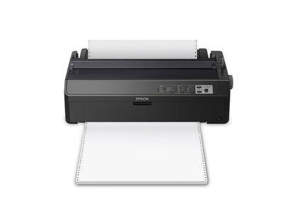 The Epson LQ-2090II Impact Printer offers the durability and productivity needed for critical daily print requirements. These reliable 24-pin, wide-format impact printers boast a long life cycle, a 3-year limited warranty and speeds up to 584 cps.