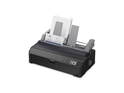 The Epson LQ-2090II Impact Printer offers the durability and productivity needed for critical daily print requirements. These reliable 24-pin, wide-format impact printers boast a long life cycle, a 3-year limited warranty and speeds up to 584 cps.