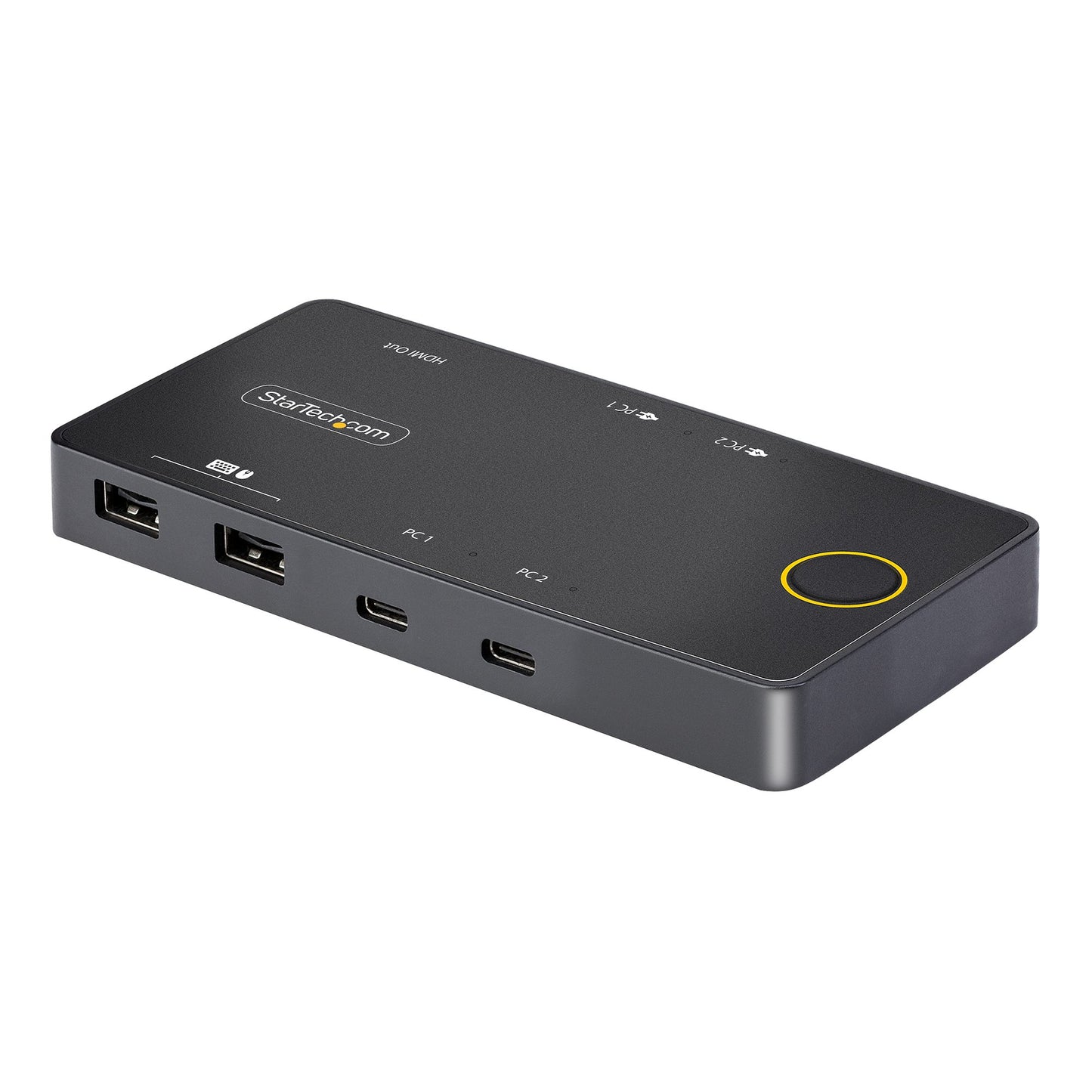 StarTech 2-Port USB-C KVM Switch with 4K HDMI and Dual 100W PD