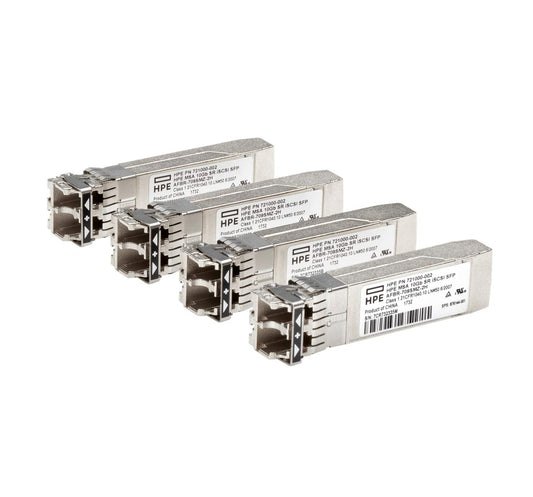 HPE MSA 10Gb SR iSCSI SFP+ 4-Pack Transceiver C8R25B