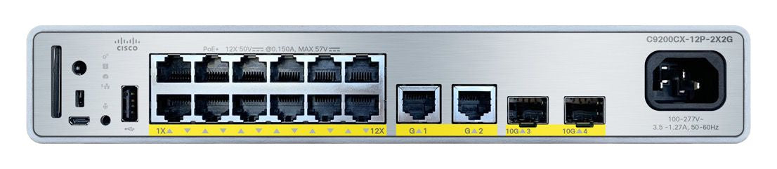 CATALYST 9000 COMPACT SWITCH 12-PORT POE+, 240W, ESSENTIALS