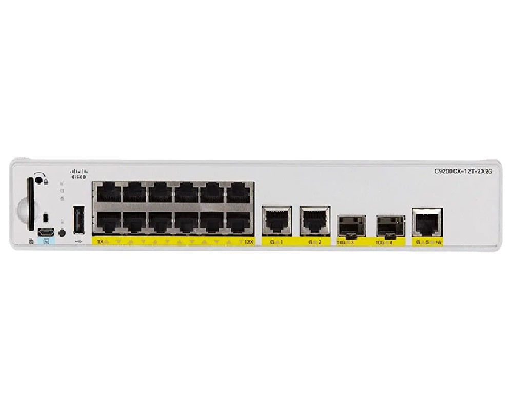 Commutateur de données Cisco Catalyst 9200CX 12 ports, licence Essential