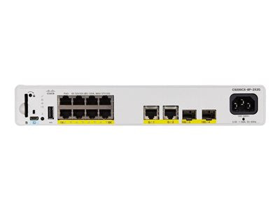 Commutateur compact Cisco Catalyst 9200CX 8 ports PoE+, 1 an de garantie Essentials