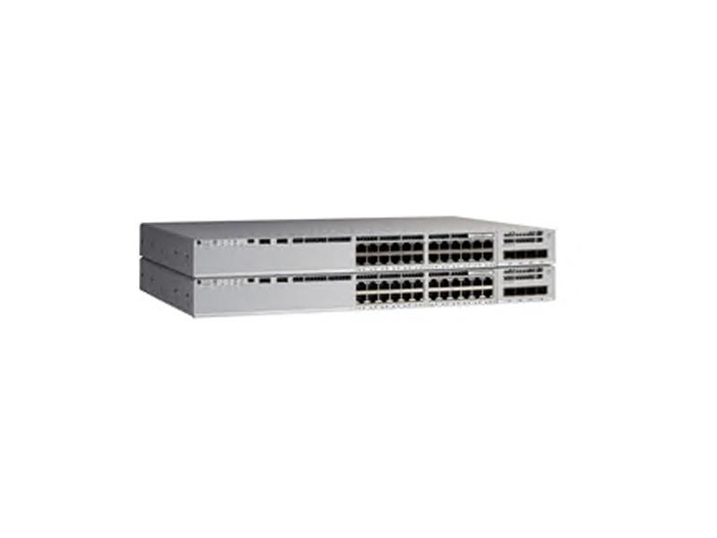 TAA-compliant Cisco Catalyst C9200L switch delivers 24 PoE+ ports and four 10G uplinks with powerful Layer 3 features. Designed for scalability, it supports extensive routing protocols, 740W PoE budget, and high-performance stacking capabilities for enterprise-grade networking. Ideal for organizations requiring advanced security, reliability, and efficiency.