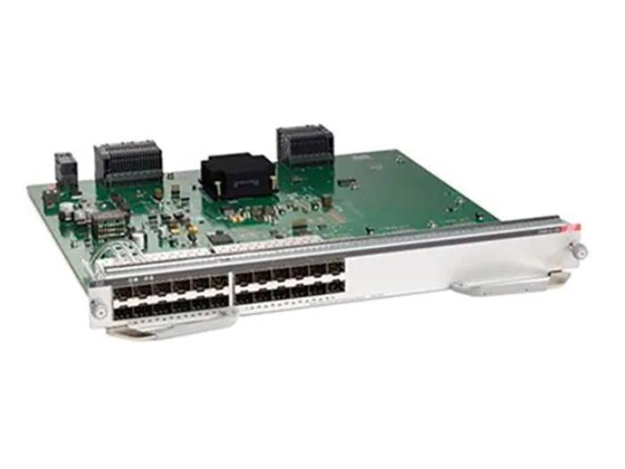 The Cisco Catalyst 9400 Series 24-Port Gigabit Ethernet (SFP) TAA line card delivers exceptional scalability and flexibility for enterprise network deployments. As a hot-swappable line card compatible with Cisco Catalyst 9400 Series chassis, it provides 24 high-performance SFP ports, optimized for secure, high-speed connectivity. Ideal for core and distribution layers, this TAA-compliant solution meets U.S. government procurement mandates while ensuring reliable, gigabit-speed networking.