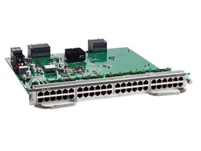 The Cisco Catalyst 9400 Series 48-Port UPOE Line Card (C9400-LC-48U+=) is engineered for high-performance enterprise networks. Designed for use with the Cisco Catalyst 9400 chassis, it delivers reliable wired Gigabit Ethernet connectivity with support for up to 48 PoE-enabled RJ-45 ports. Ideal for scalable, high-density network environments, it also meets TAA compliance and comes with a limited lifetime warranty.