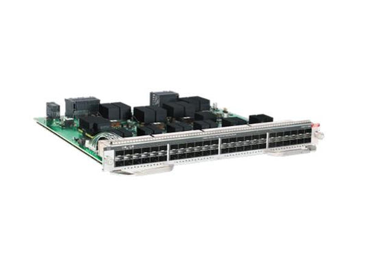 CISCO CATALYST 9400 SERIES 48-PORT 10 GIGABIT ETHERNET(SFP+). This 48-port fiber line card with 10Gbps data rate per port is designed for scalable, high-speed enterprise networking. TAA-compliant and built for seamless integration into the Cisco Catalyst 9400 Series, it provides industry-grade performance and top-tier reliability.
