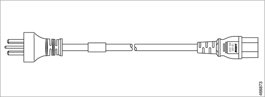 Cordon d'alimentation Cisco CA 1900 W pour Cat9K (Israël), 4,3 m, 16 A, 250 V