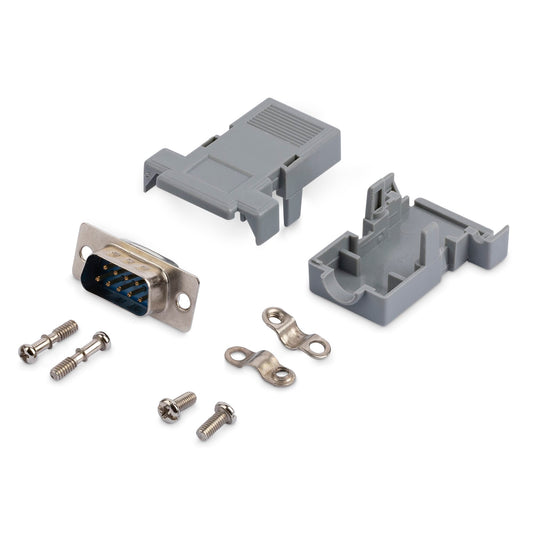 Connecteur D-SUB mâle DB9 à souder StarTech avec coque arrière en plastique