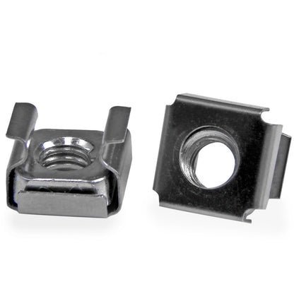 Écrous cage StarTech M6, lot de 100, acier inoxydable noir