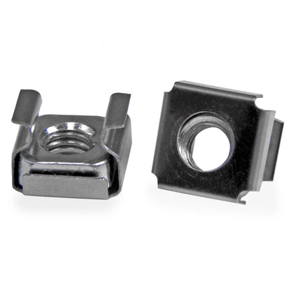Écrous cage StarTech M5, lot de 100, acier inoxydable noir