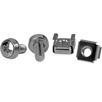 Écrous cage StarTech M6, lot de 50, acier inoxydable noir