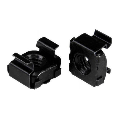 Écrous cage StarTech M6, lot de 50, acier inoxydable noir