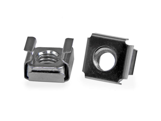 Secure your rack-mounted hardware efficiently with this 50-pack of high-quality M6 cage nuts from StarTech. Designed for standard racks, these cage nuts ensure reliable, tool-compatible installation for networking equipment, servers, or A/V gear in data centers and IT environments.