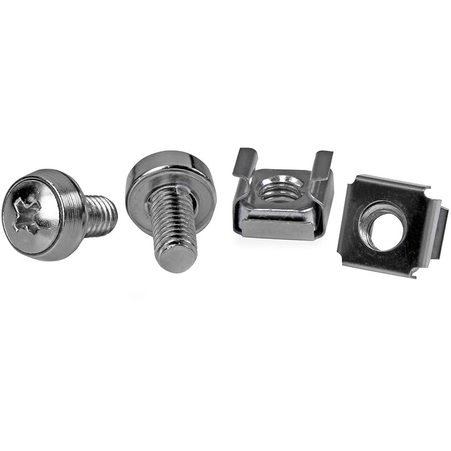 Écrous cage M6 StarTech pour montage en rack, lot de 50