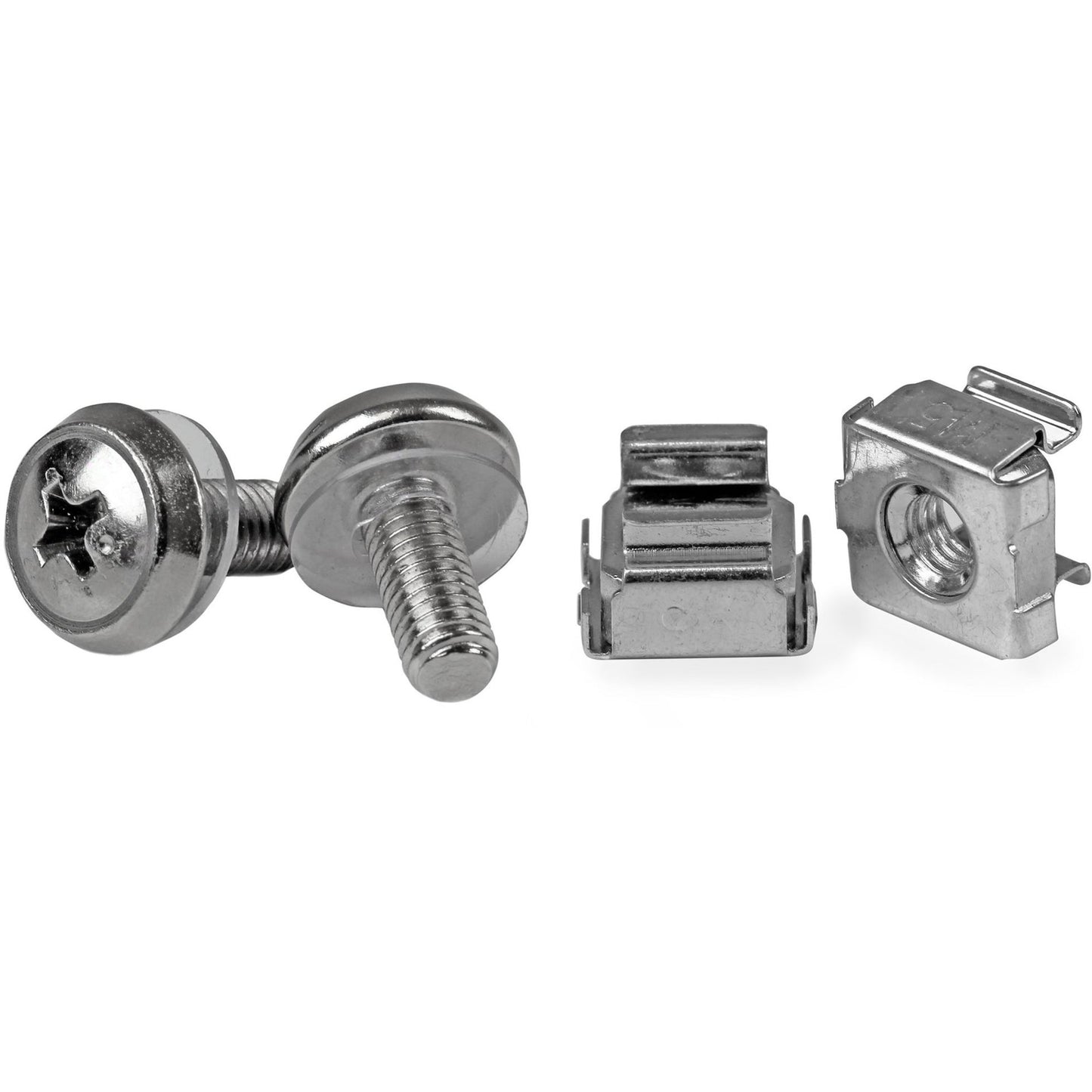 Écrous cage StarTech M5, lot de 50, acier inoxydable noir