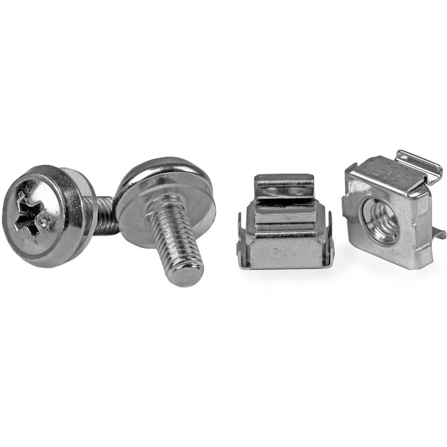 Écrous cage StarTech M5, lot de 50, acier inoxydable noir