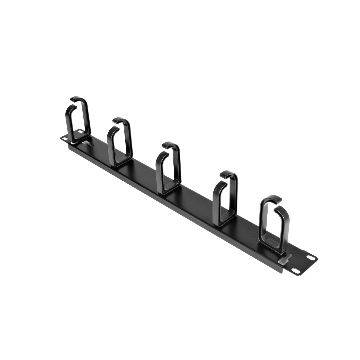 StarTech 1U 19" Rackmount Cable Management Panel, Steel, Black