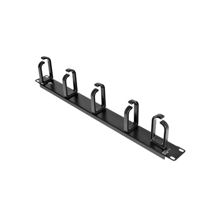 StarTech 1U 19" Rackmount Cable Management Panel, Steel, Black