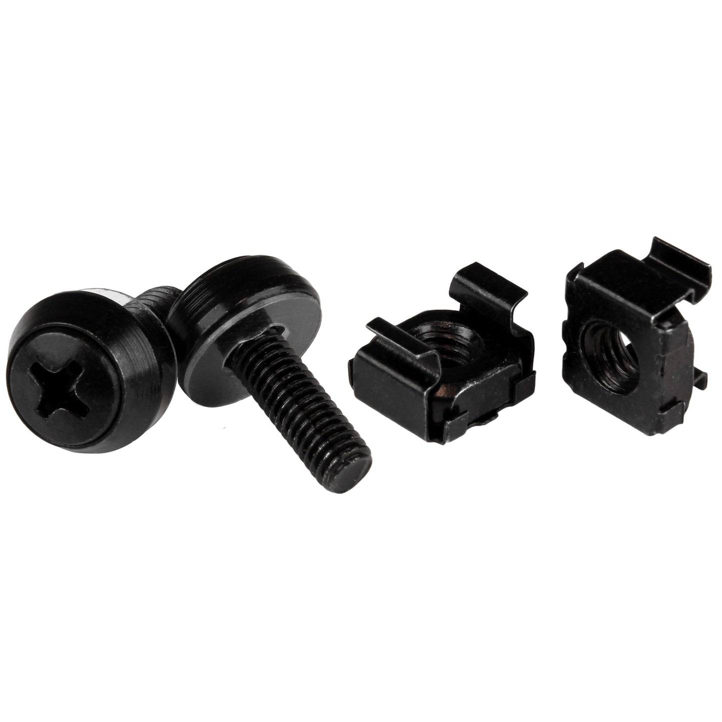 Vis et écrous cage StarTech M5 noirs, paquet de 100