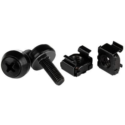 Vis et écrous cage StarTech M5 noirs, paquet de 100