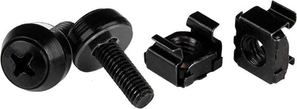 Vis et écrous cage StarTech M5 noirs, paquet de 100