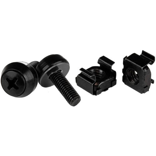 Vis et écrous cage StarTech M5 noirs, paquet de 100