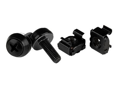 Vis et écrous cage StarTech M5 noirs, paquet de 100
