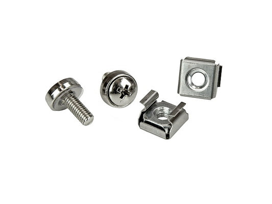 Install your rack-mountable hardware securely with these high-quality M5 screws and cage nuts from StarTech. This 100-piece silver fastener set includes both screws and nuts, ensuring a dependable fit for rack systems and enclosures. With a focus on durability and compliance, the package offers an efficient hardware mounting solution for IT environments.