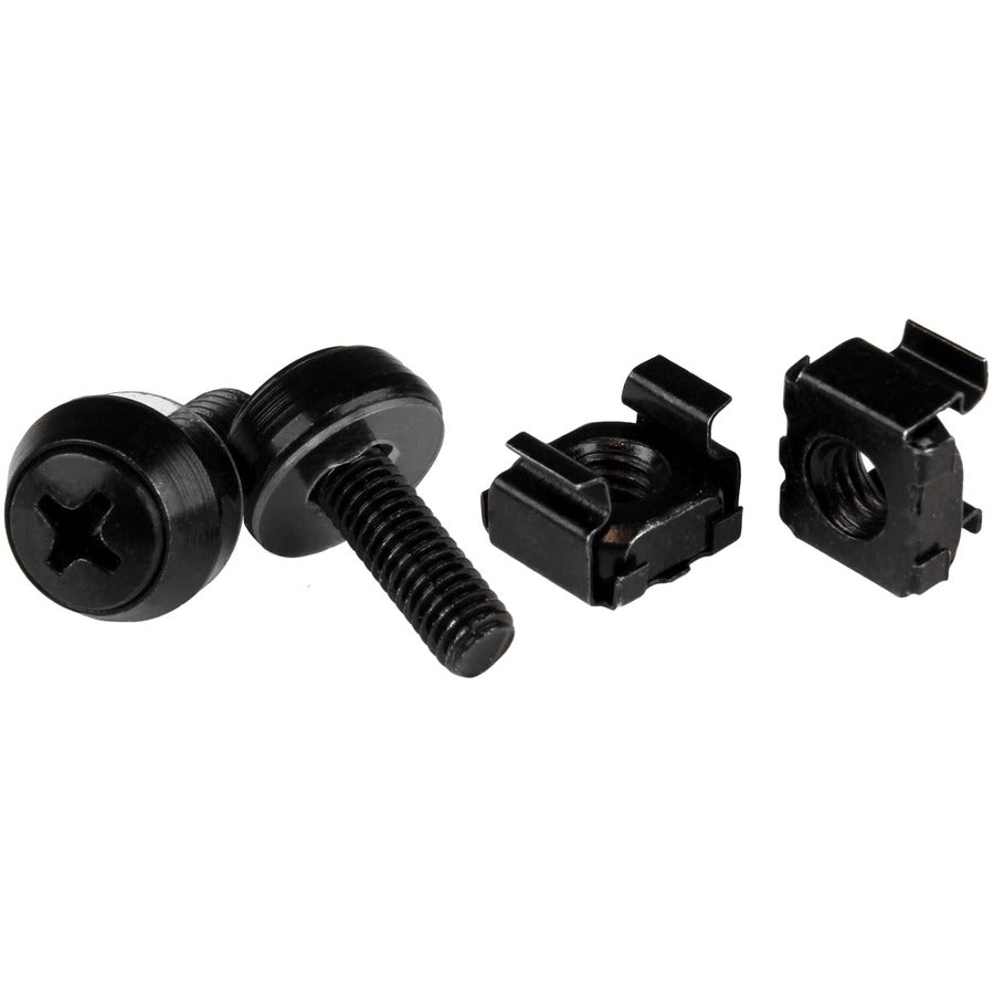 StarTech M5 Screws & Cage Nuts, 50-Pack, Black