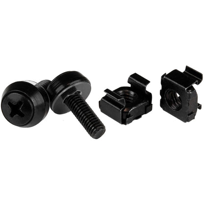 StarTech M5 Screws & Cage Nuts, 50-Pack, Black