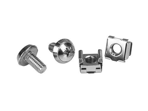 Install your rack-mountable hardware securely with these high-quality M6 cabinet mounting screws and cage nuts from StarTech. Designed for reliability and compatibility with standard M6 rack systems, this 20-pack is ideal for server installations and network cabinets. With a durable silver finish and TAA compliance, they ensure dependable performance in professional IT environments.