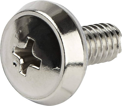 StarTech 12-24 Rack Mount Screws – 50 Pack, Nickel-Plated Steel