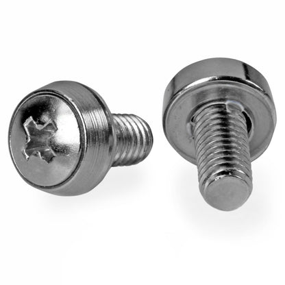 StarTech 12-24 Rack Mount Screws – 50 Pack, Nickel-Plated Steel