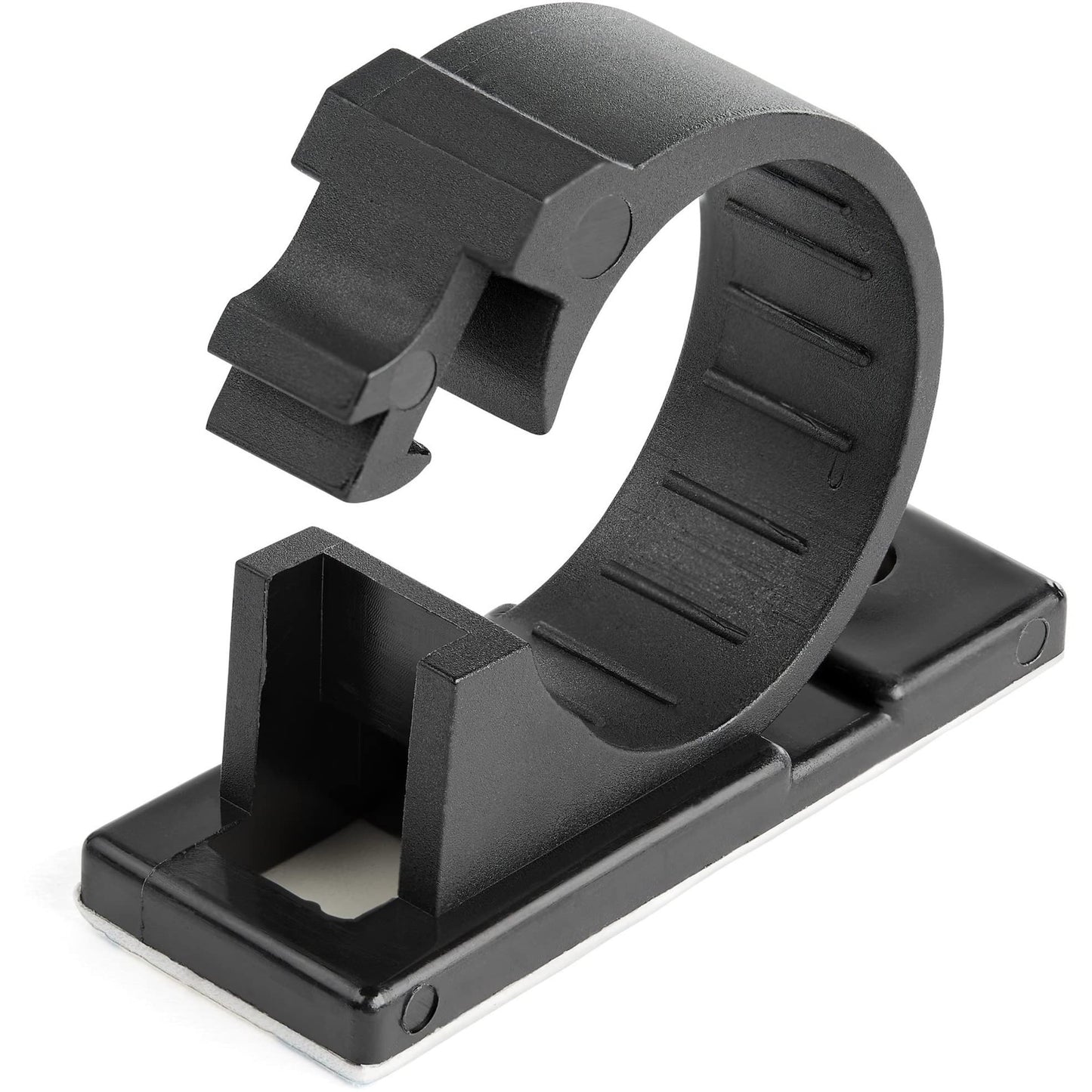 Clips de gestion de câbles auto-adhésifs StarTech 100, nylon noir 66