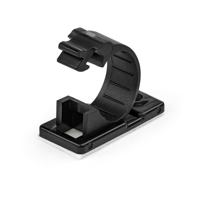 Clips de gestion de câbles auto-adhésifs StarTech 100, nylon noir 66