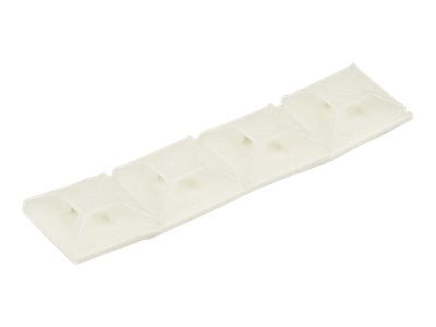 Supports adhésifs pour serre-câbles StarTech CBMCTM1, lot de 100, nylon, blanc