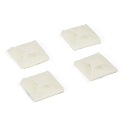 StarTech CBMCTM1 Adhesive Cable Tie Mounts, 100-Pack, Nylon, White
