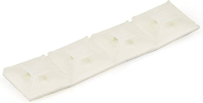 StarTech CBMCTM1 Adhesive Cable Tie Mounts, 100-Pack, Nylon, White