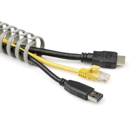 StarTech Cable Management Raceway Spine, 19.68 in, Gray, Nylon